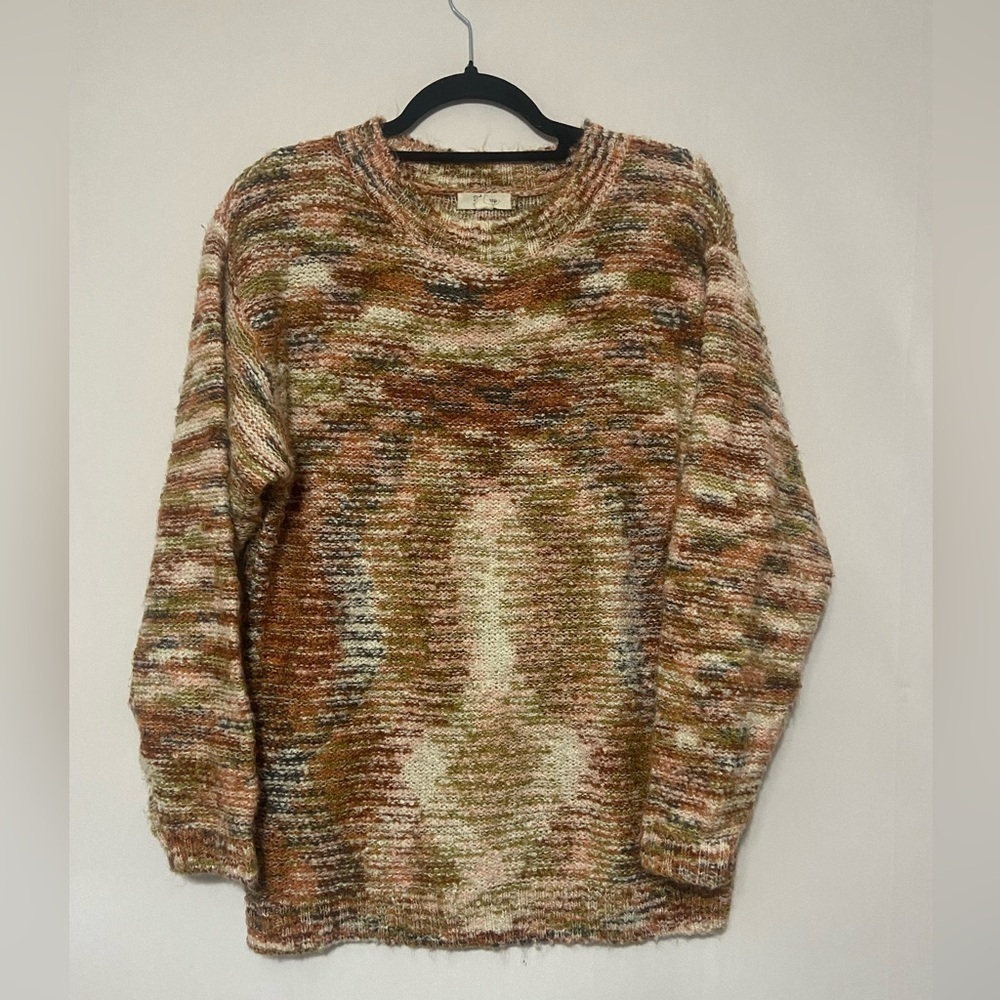 Peyton Primrose LIKE NEW multi color soft oversized knit spacedye sweater size M - Picture 1 of 4